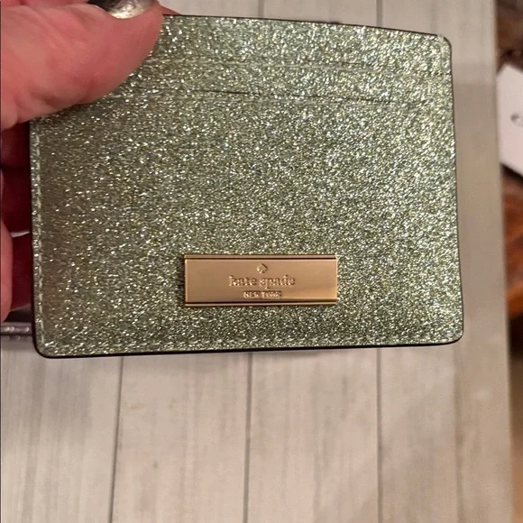 Kate Spade Sparkling Green Card Holder - Picture 5 of 5
